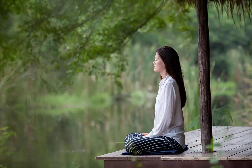 Woman in Meditative State