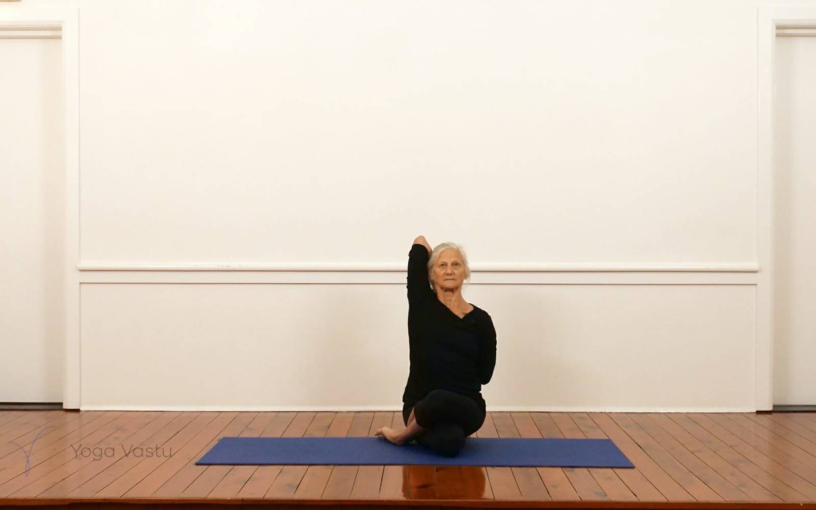 Cow Face Pose with Eagle Arms | Gomukhasana Garudasana