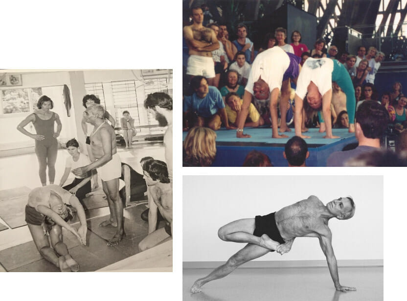 B. K. S. Iyengar conducting a yoga class