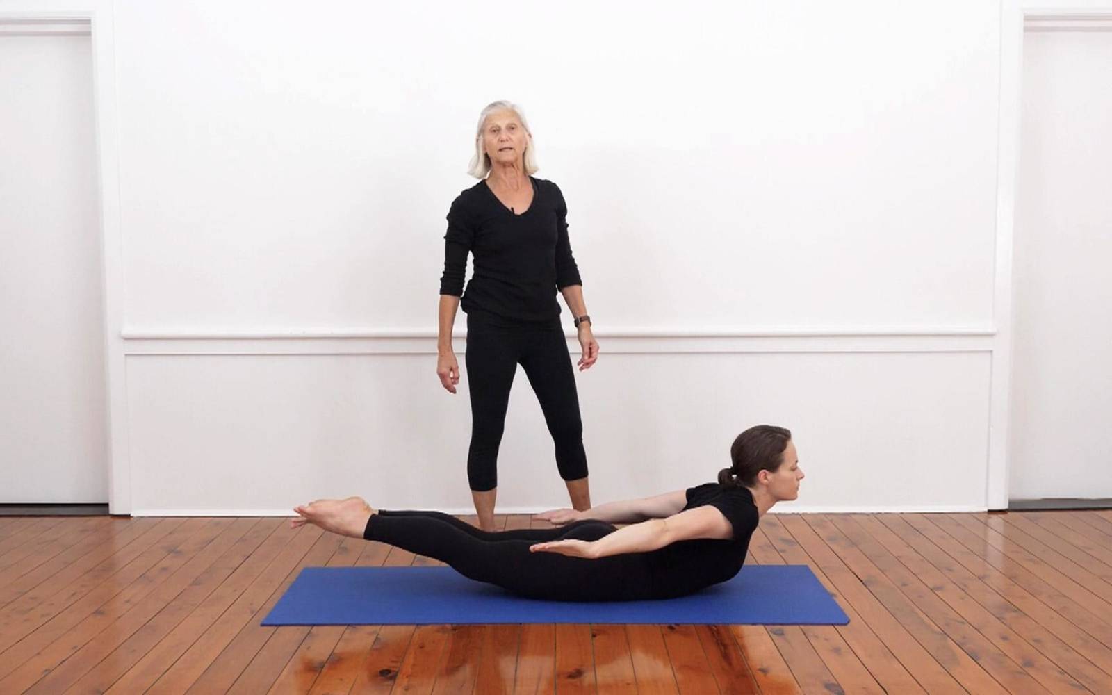 Beginner Yoga Poses - Half Locust Pose (Ardha Shalabhasana) is an easier  variation of Locust Pose especially suited to those that find the full  Locust too challenging. Ardha Shalabhasana strengthens the back,
