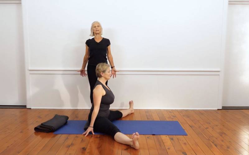 Iyengar yoga video thumbnail: Forward bend sequence to develop your foundations