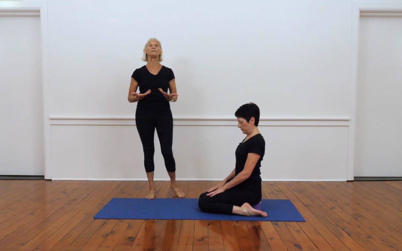 Man Practicing Yoga in Half Hero Stretch Pose Stock Image - Image of  female, athletic: 140028017