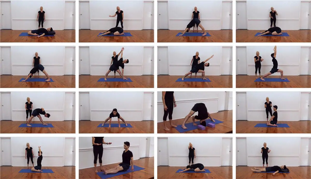 Daily Iyengar video sequence focusing on standing poses stills