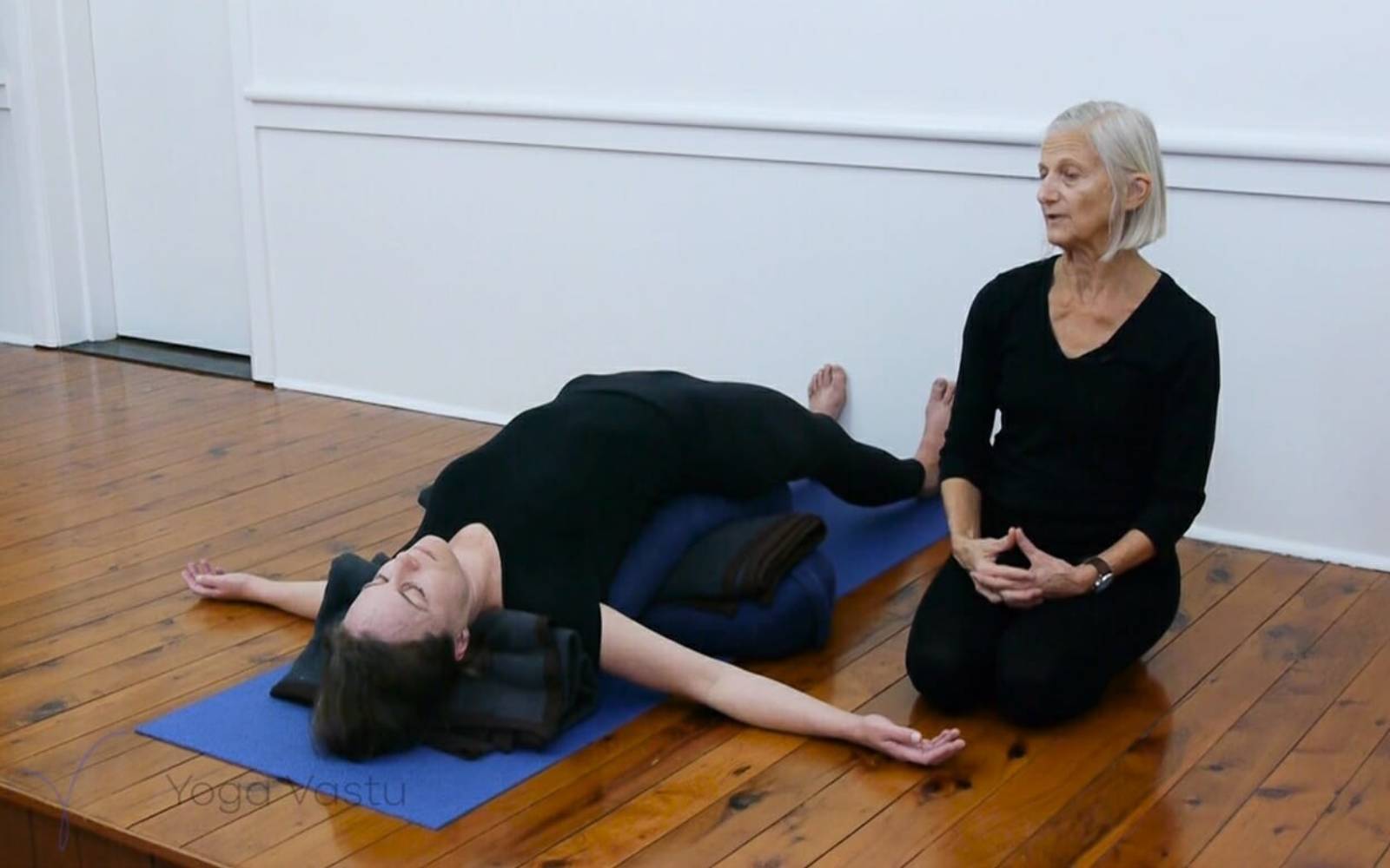 Featured Restorative Pose: Supported Bridge Pose - Yoga for Times of Change