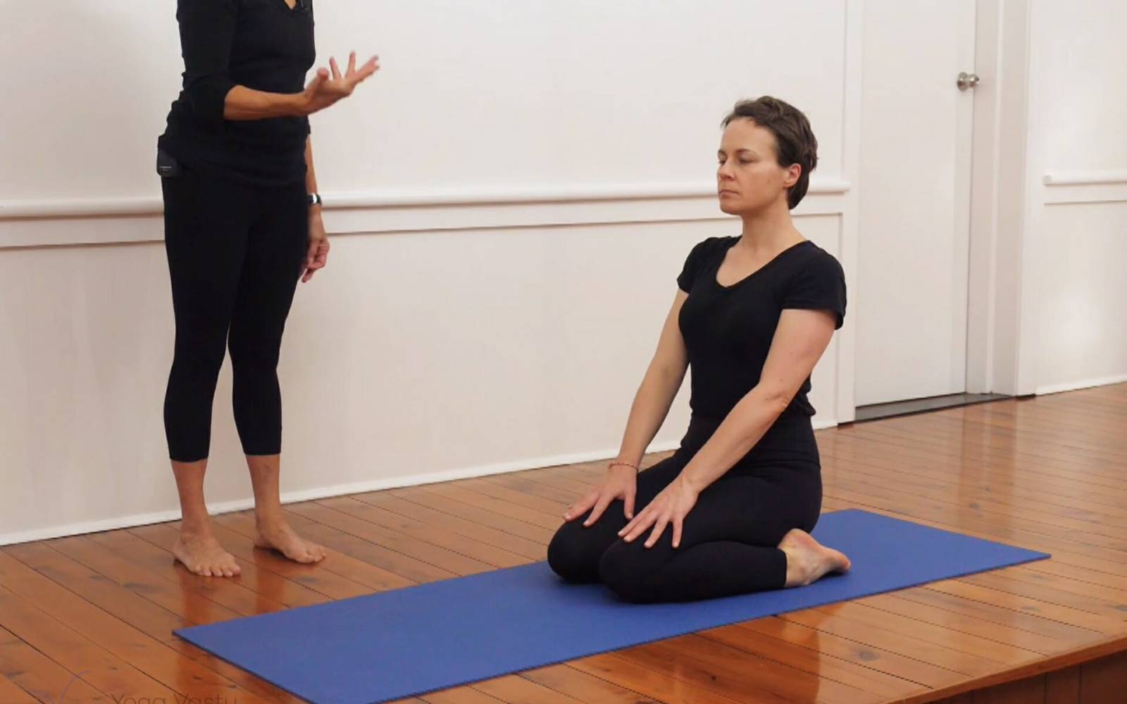 Online Iyengar yoga videos | Mini-sequence for hips and knees