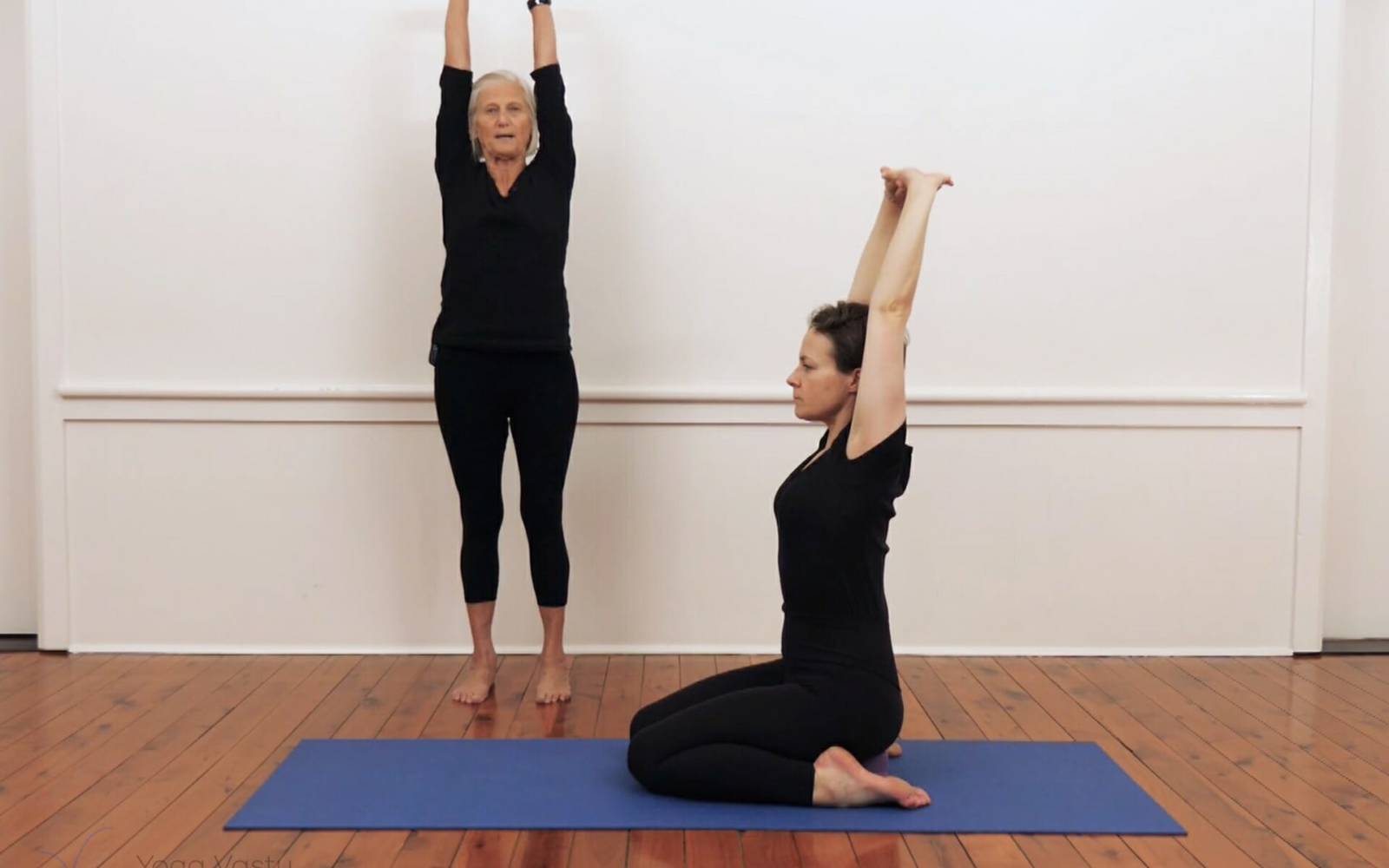 Online Iyengar yoga videos | Mini-sequence for hips and knees