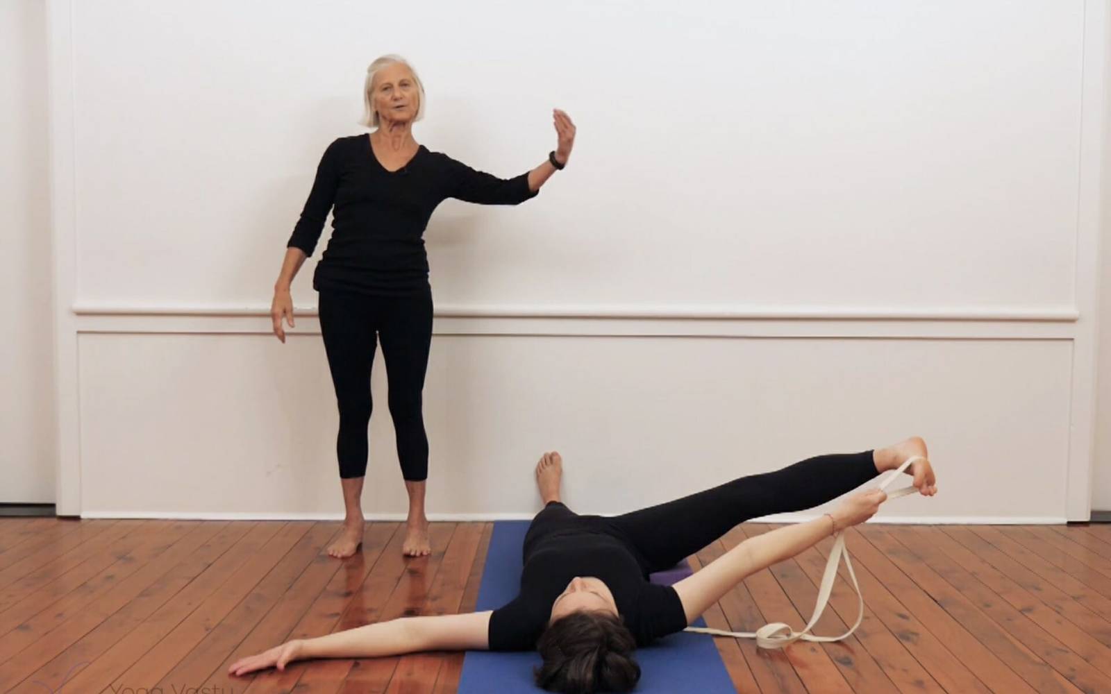 Online Iyengar yoga videos | Mini-sequence for opening the hips and releasing the lower back