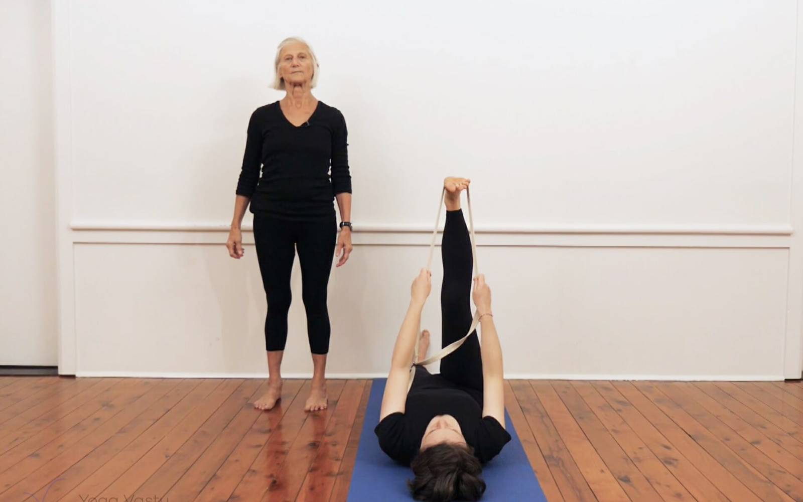 Online Iyengar yoga videos | Mini-sequence for opening the hips and releasing the lower back