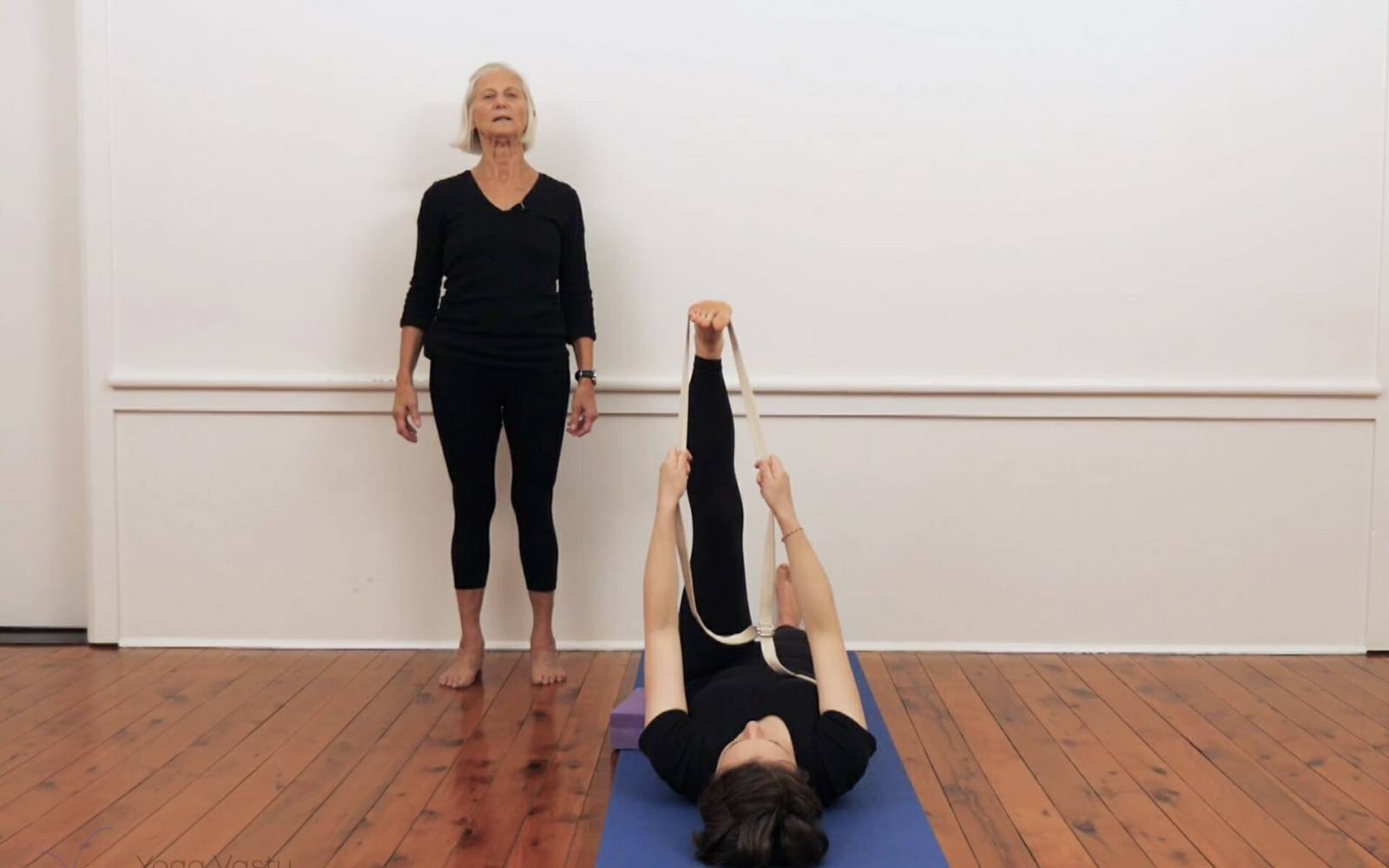Online Iyengar yoga videos | Mini-sequence for opening the hips and releasing the lower back