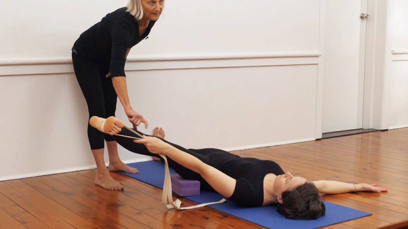 Mini-sequence for opening the hips and releasing the lower back