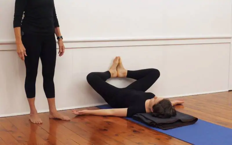 Online Iyengar yoga video thumbnail: Mini-sequence for lower back and legs