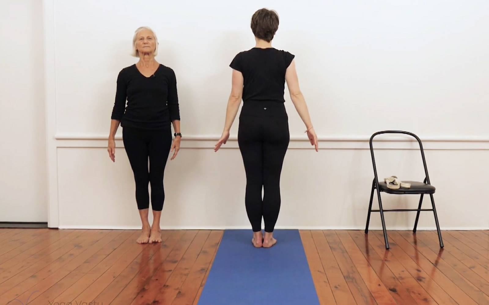 Online Iyengar yoga videos | Mini-sequence to open up through the legs and hips