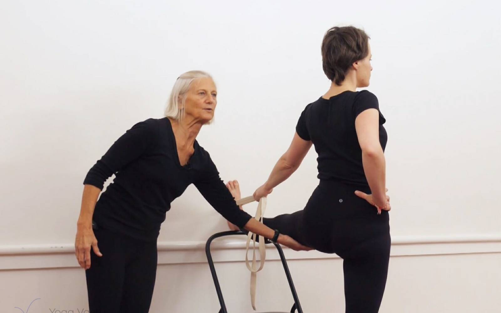 Online Iyengar yoga videos | Mini-sequence to open up through the legs and hips