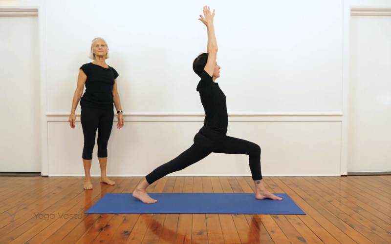 Revolved Side Angle Pose (Parivritta Parsvakonasana) | Iyengar Yoga