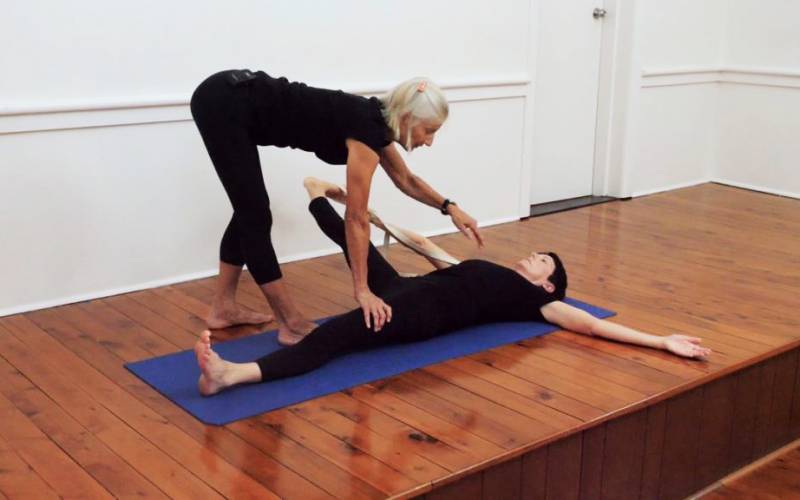 Supta Padangusthasana II pose