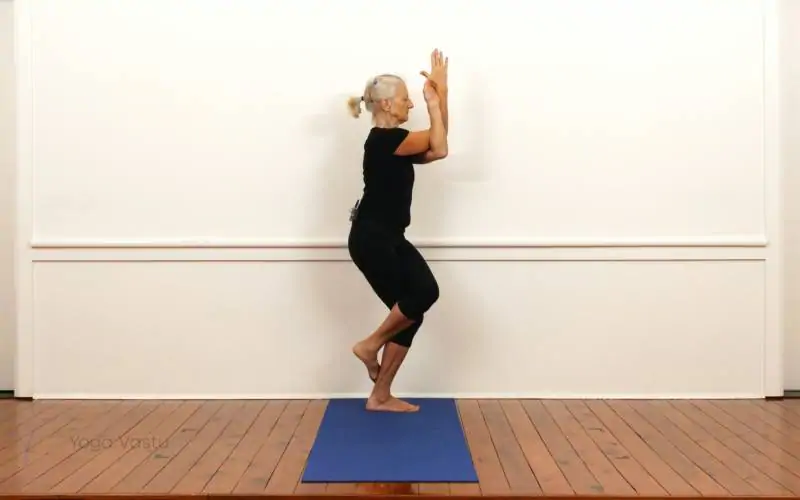 Garudasana pose