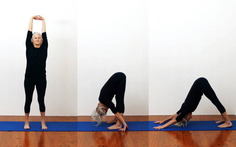 Modified Surya Namaskar pose