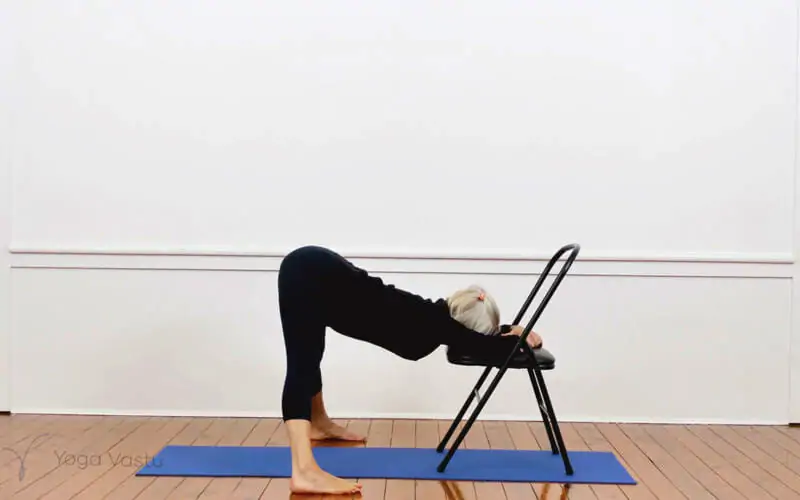 Iyengar yoga video thumbnail: Restorative and pranayama with minimal props