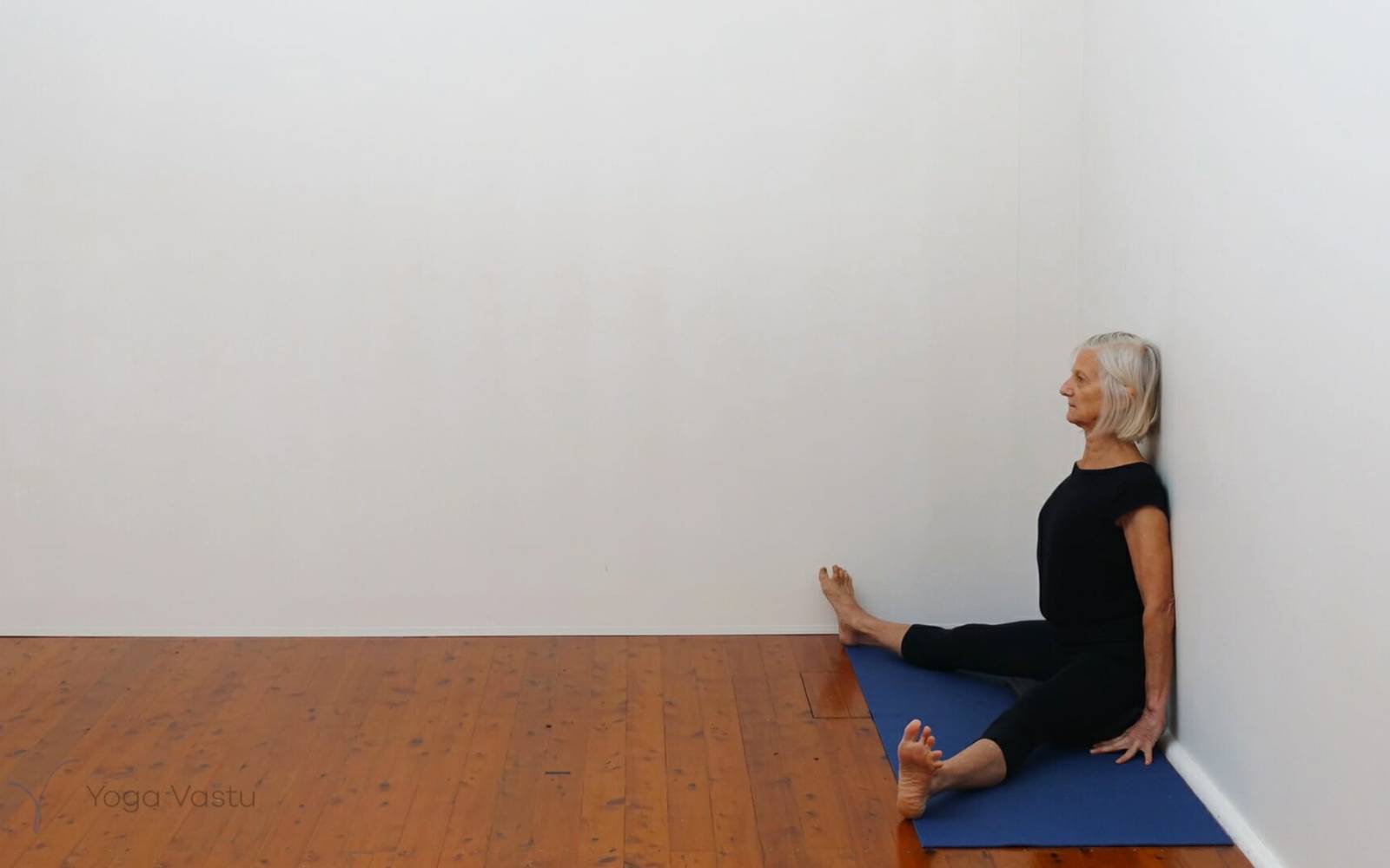Online Iyengar yoga videos | Short restorative and nerve quietening sequence