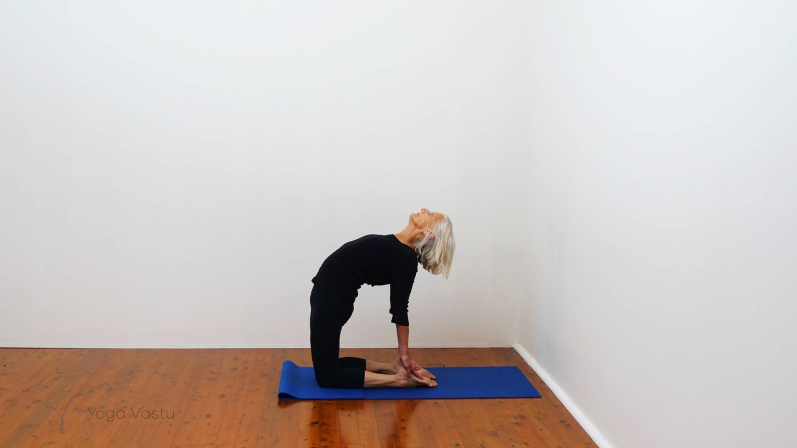 Premium Vector | Half bow yoga pose young woman practicing yoga exercise