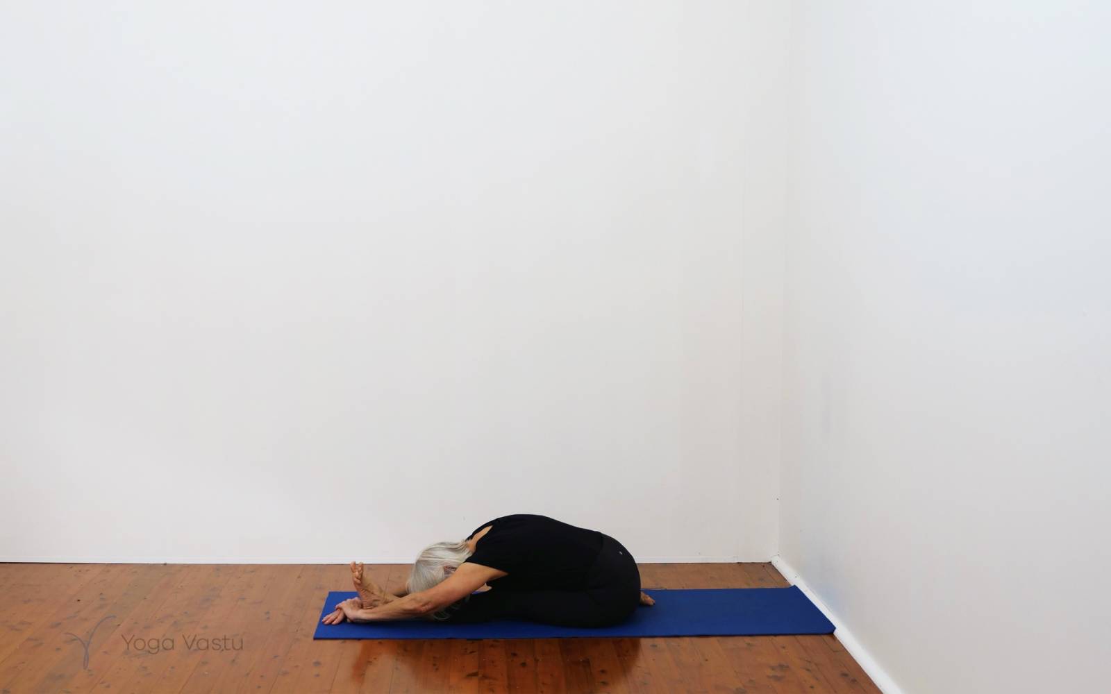 Online Iyengar yoga videos | Forward bends with emphasis on hips and hamstrings