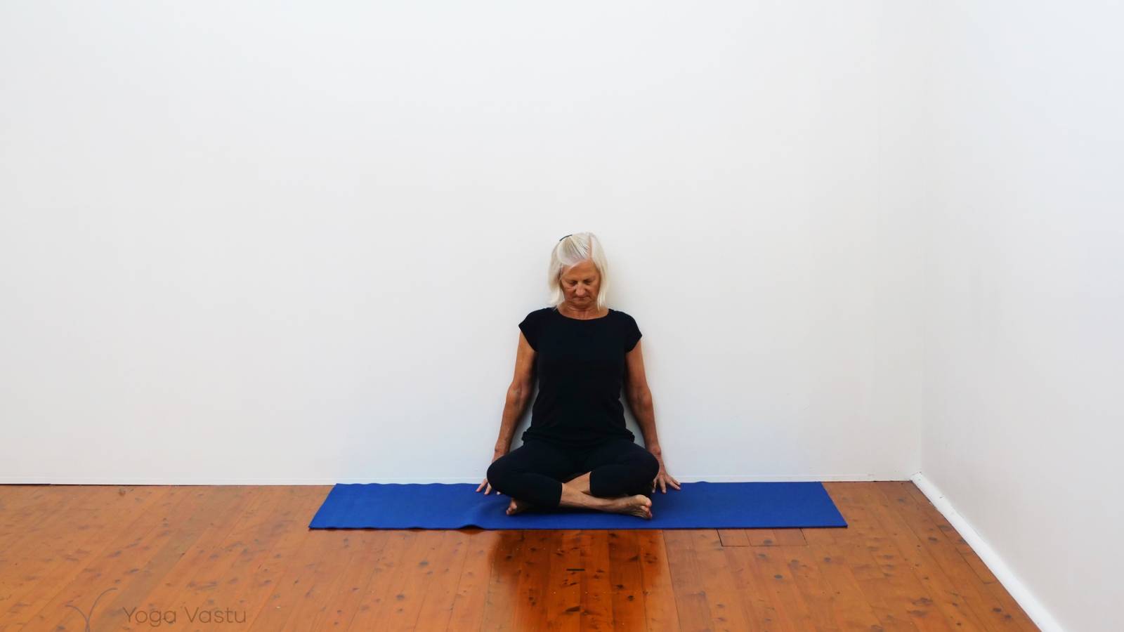 Basic Pranayama session with wall support