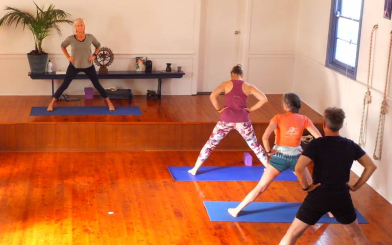 Iyengar yoga video thumbnail: Wednesday Advanced Term 2 (Mindfulness in Standing Poses)