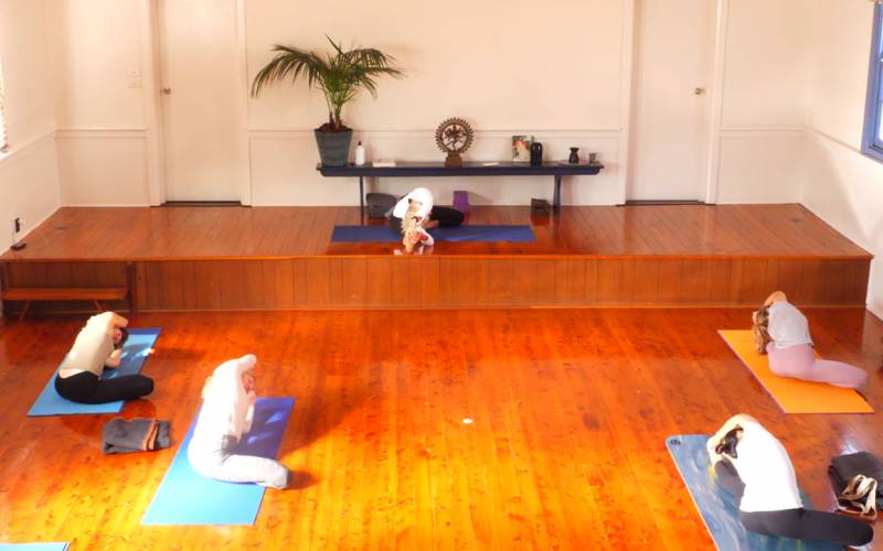Iyengar yoga video thumbnail: Wednesday Advanced Term 2 (Forward Bends and Twists)