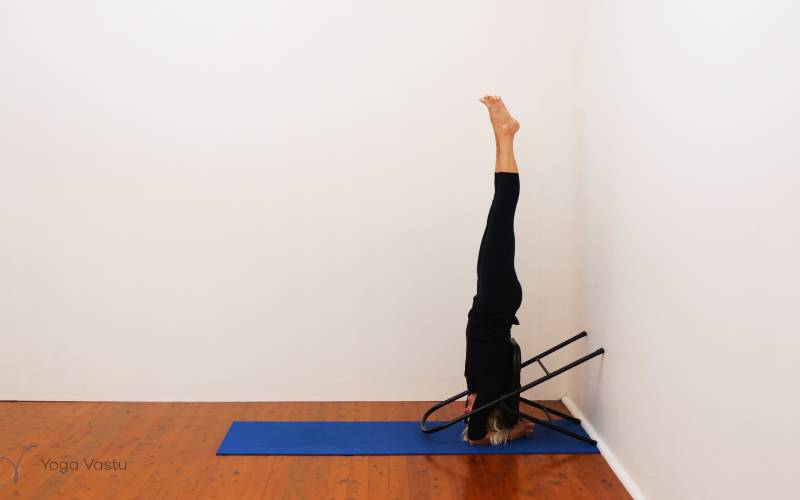 Online Iyengar yoga video thumbnail: Uplifting and Calming Sequence for General Level Students
