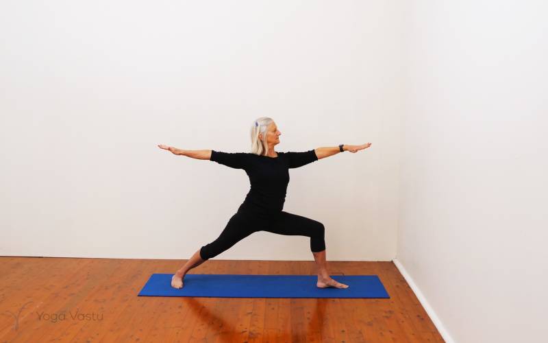 Mountain Pose In Hero Pose Parvatasana In Virasana Iyengar Yoga