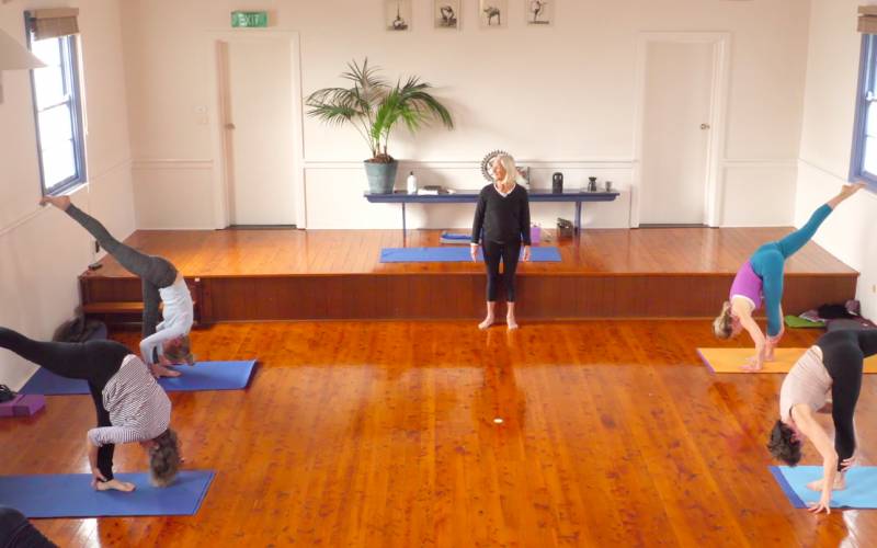Iyengar yoga video thumbnail: Wednesday Advanced Term 2 (Miscellaneous Flow)