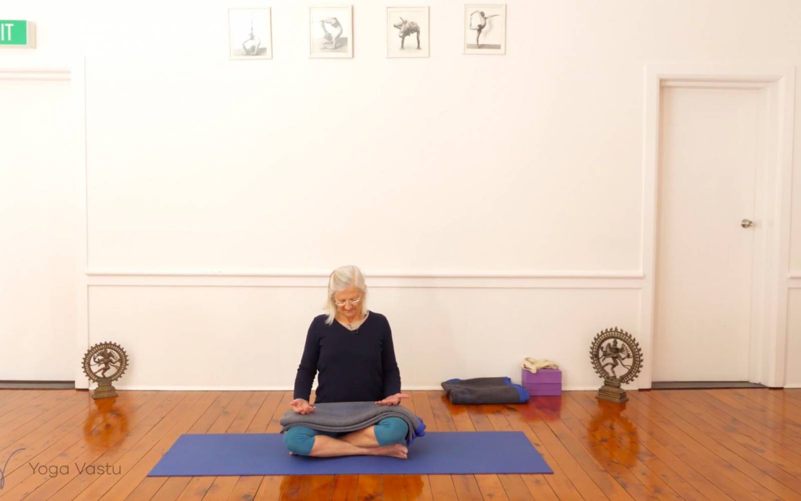 Online Iyengar yoga videos | Restorative and Pranayama with Different Support Configurations (Advanced)