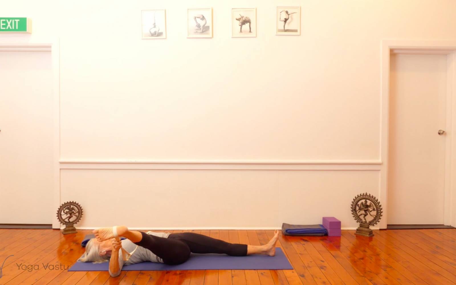 Online Iyengar yoga videos | Developing abdominal strength and balance (Level 1/2)