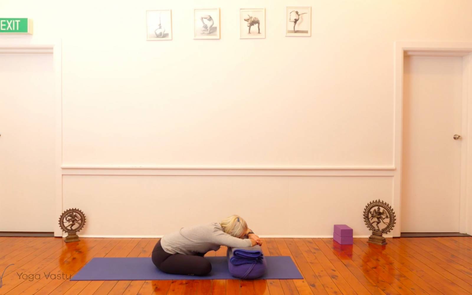 Online Iyengar yoga videos | Developing abdominal strength and balance (Level 1/2)