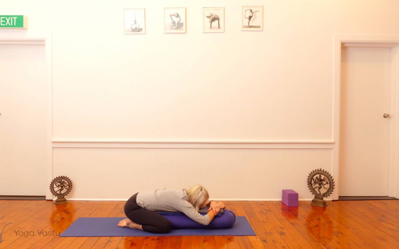 Online Iyengar yoga videos | Developing abdominal strength and balance (Level 1/2)