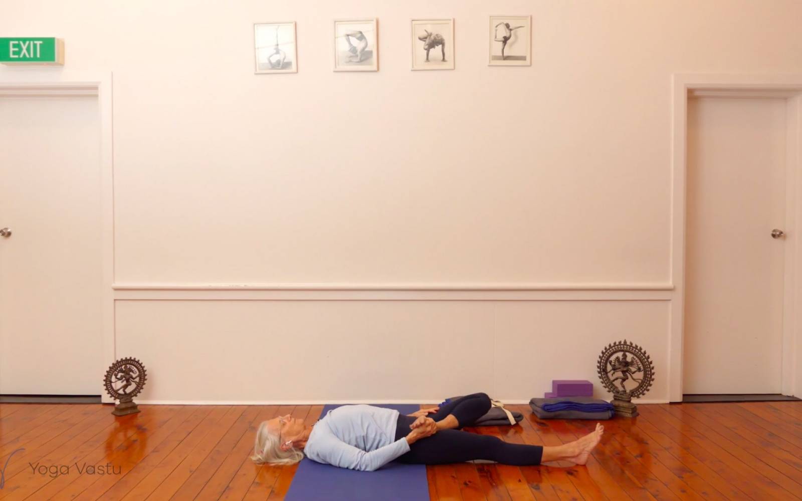 Online Iyengar yoga videos | Forward Bends with a Focus on Legs (Level 3)