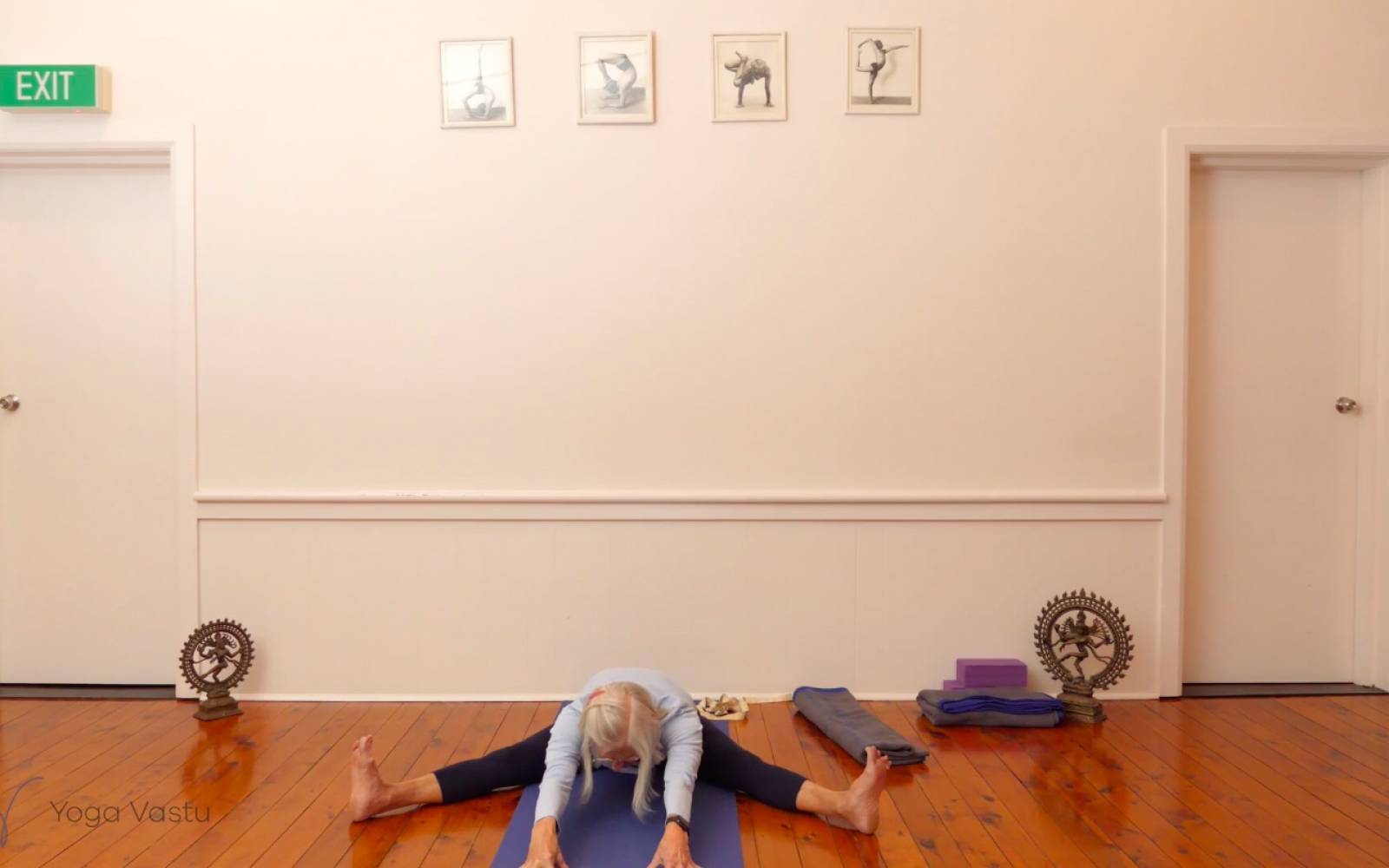 Online Iyengar yoga videos | Forward Bends with a Focus on Legs (Level 3)