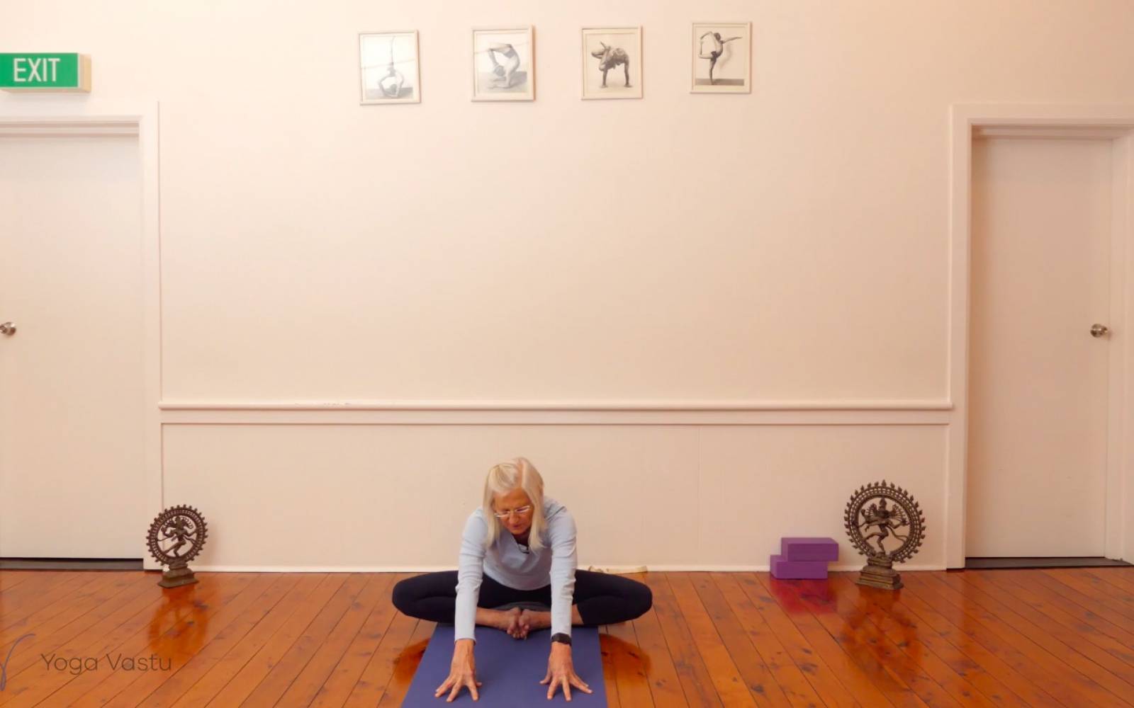 Online Iyengar yoga videos | Forward Bends with a Focus on Legs (Level 3)