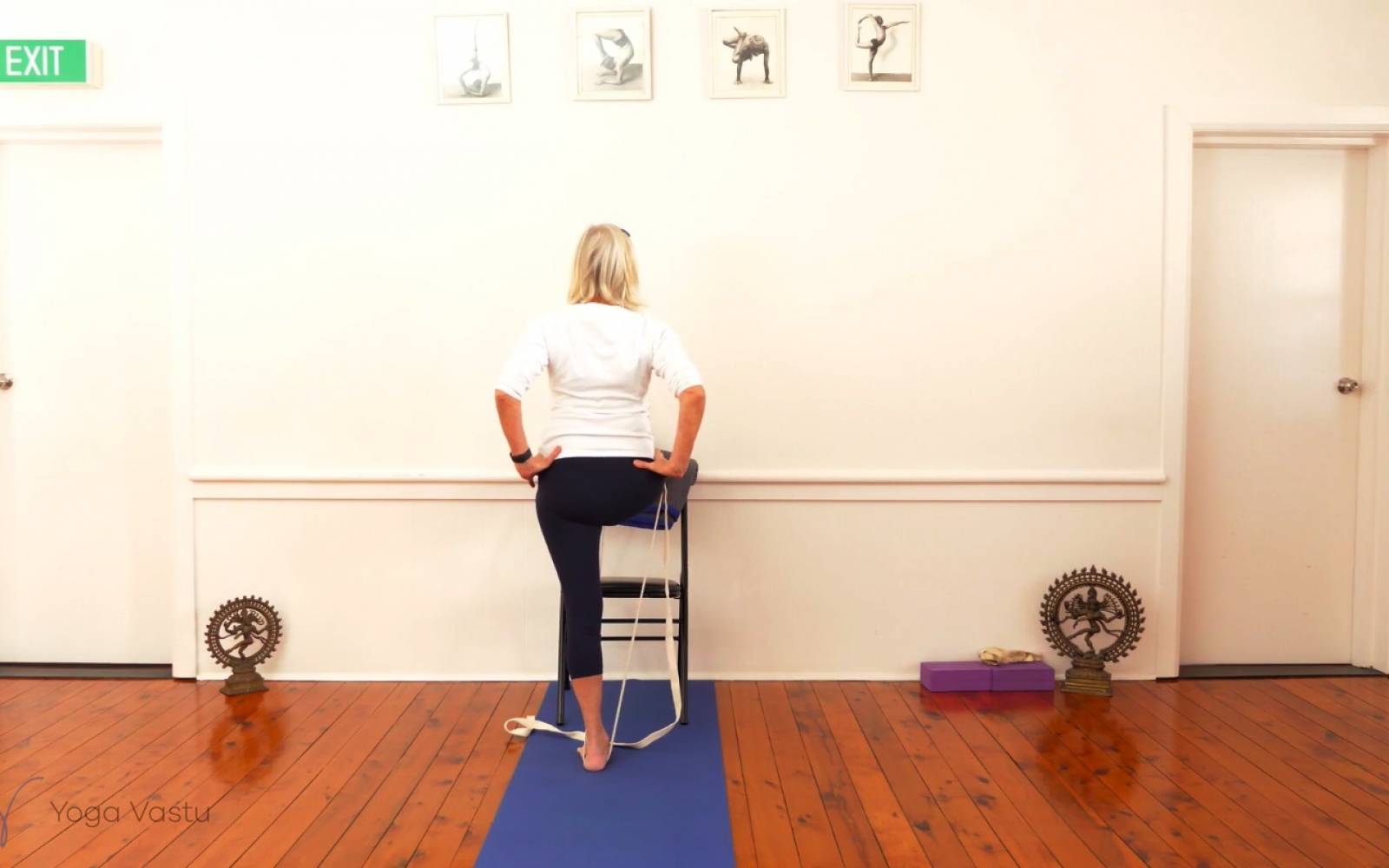 Online Iyengar yoga videos | Observing your Restrictions in Twists with Props (Advanced)