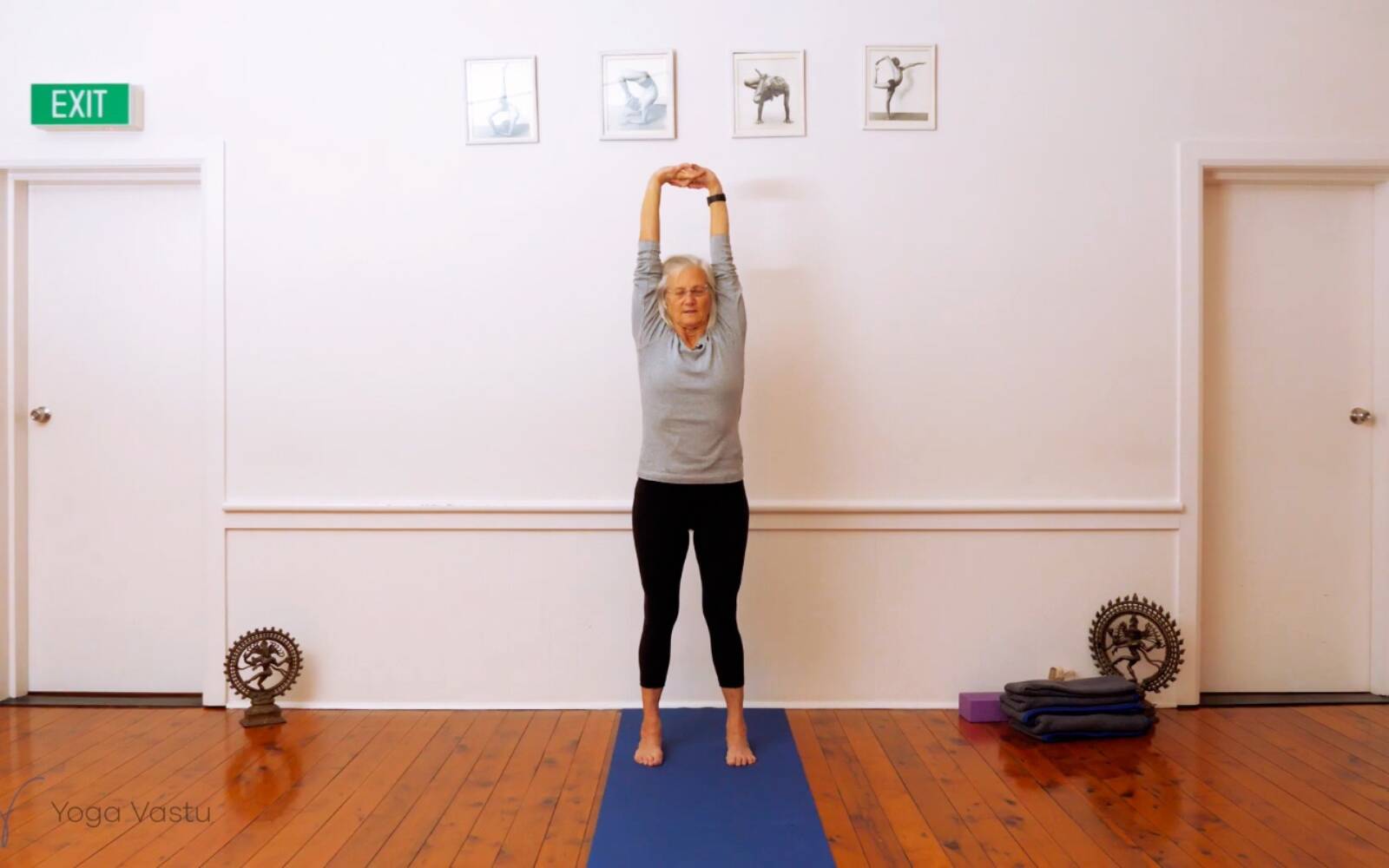 Online Iyengar yoga videos | Encouraging Relaxation Through Use of Props (Level 1/2)