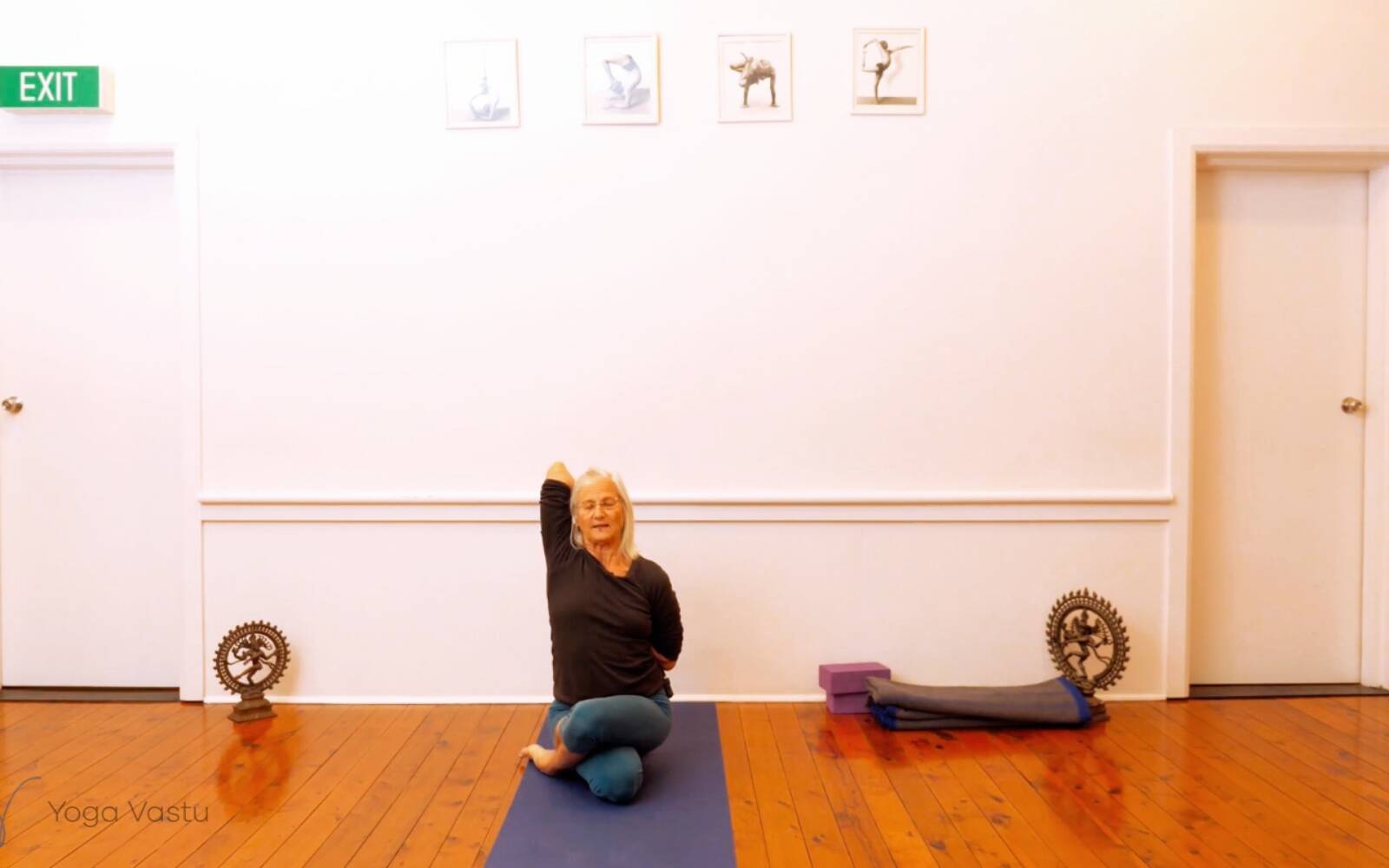 Online Iyengar yoga videos | Miscellaneous session to free body of excess tension (Level 1/2)