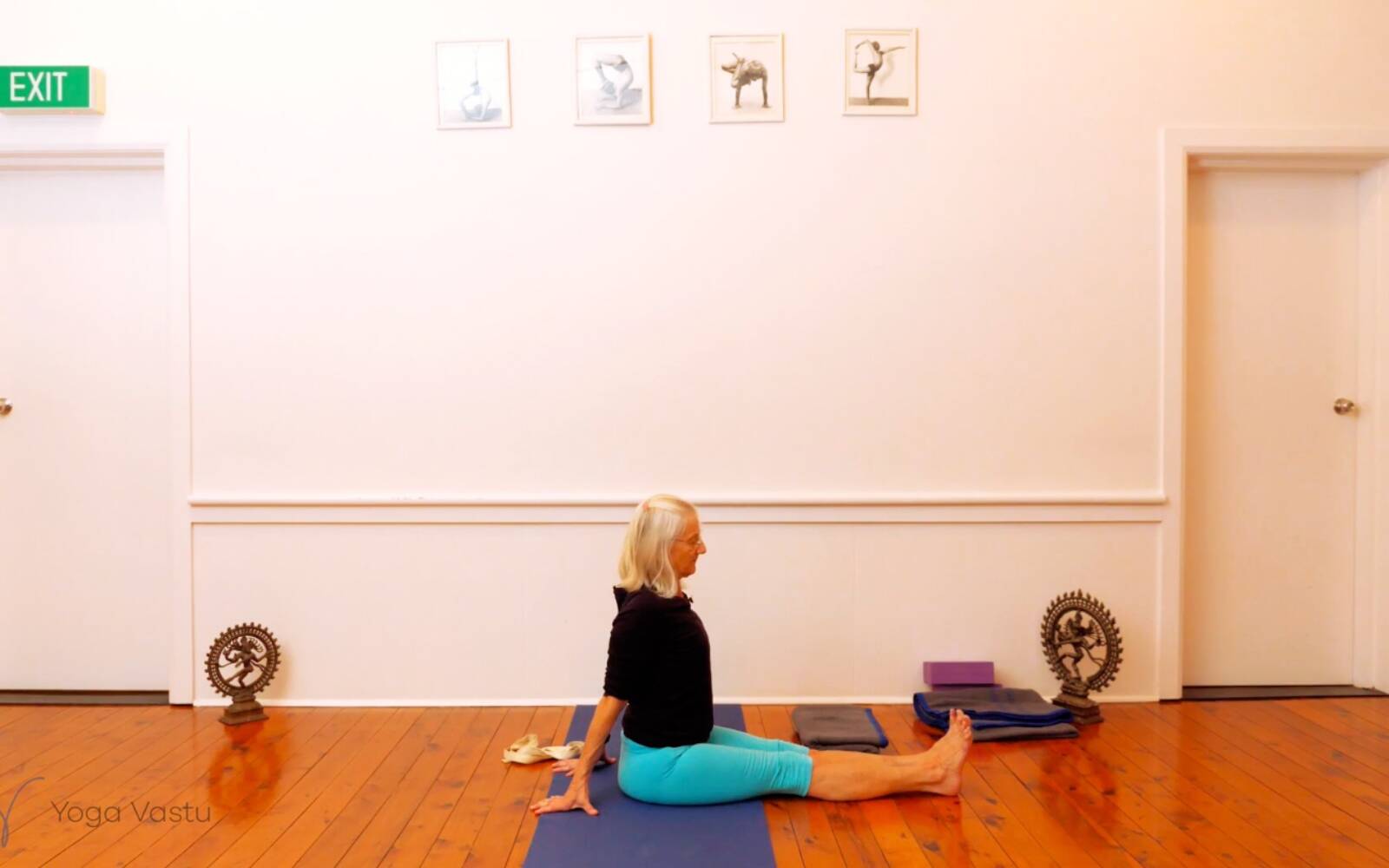 Online Iyengar yoga videos | Seated Poses and Open Twists (Level 1/2)