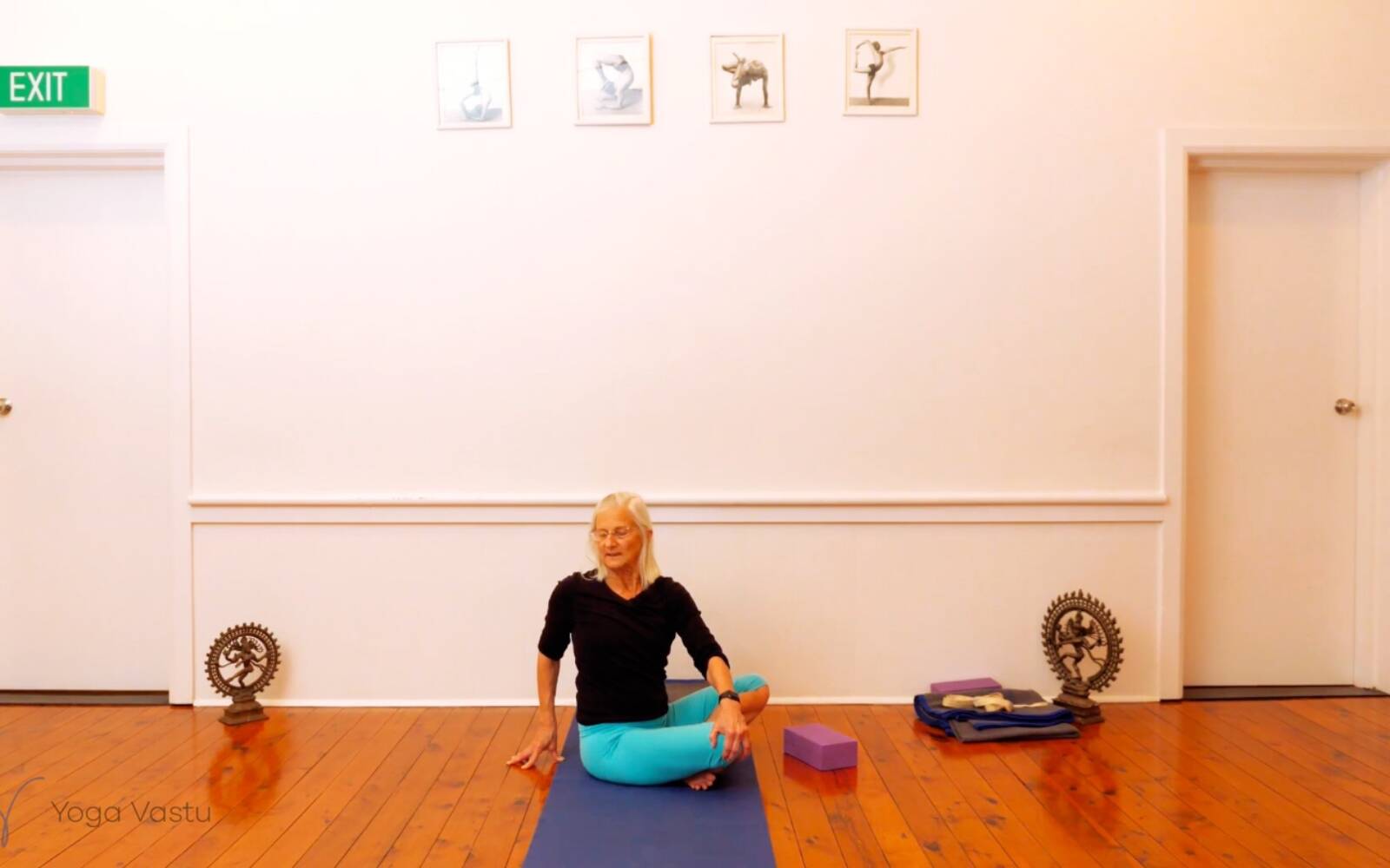 Online Iyengar yoga videos | Seated Poses and Open Twists (Level 1/2)