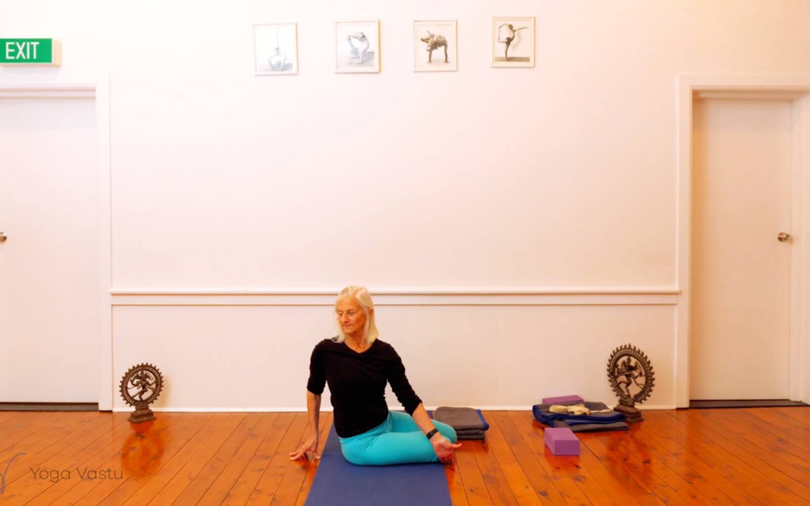 Online Iyengar yoga videos | Seated Poses and Open Twists (Level 1/2)