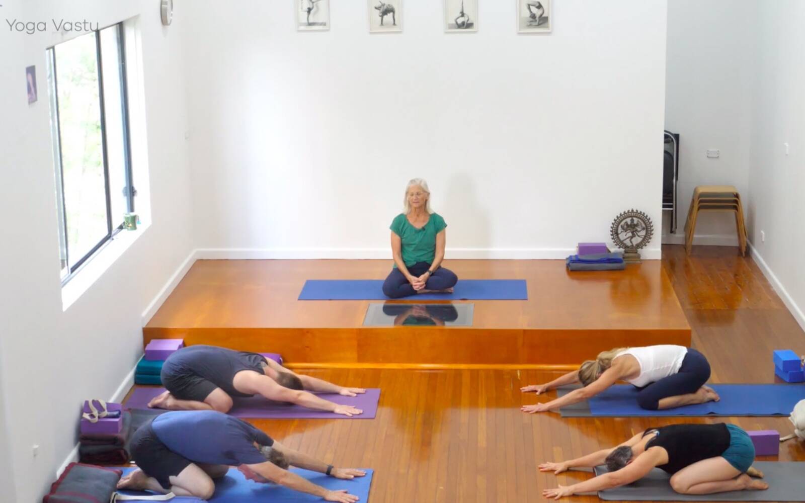 Online Iyengar yoga videos | Restorative Session to Soften and Increase Capacity