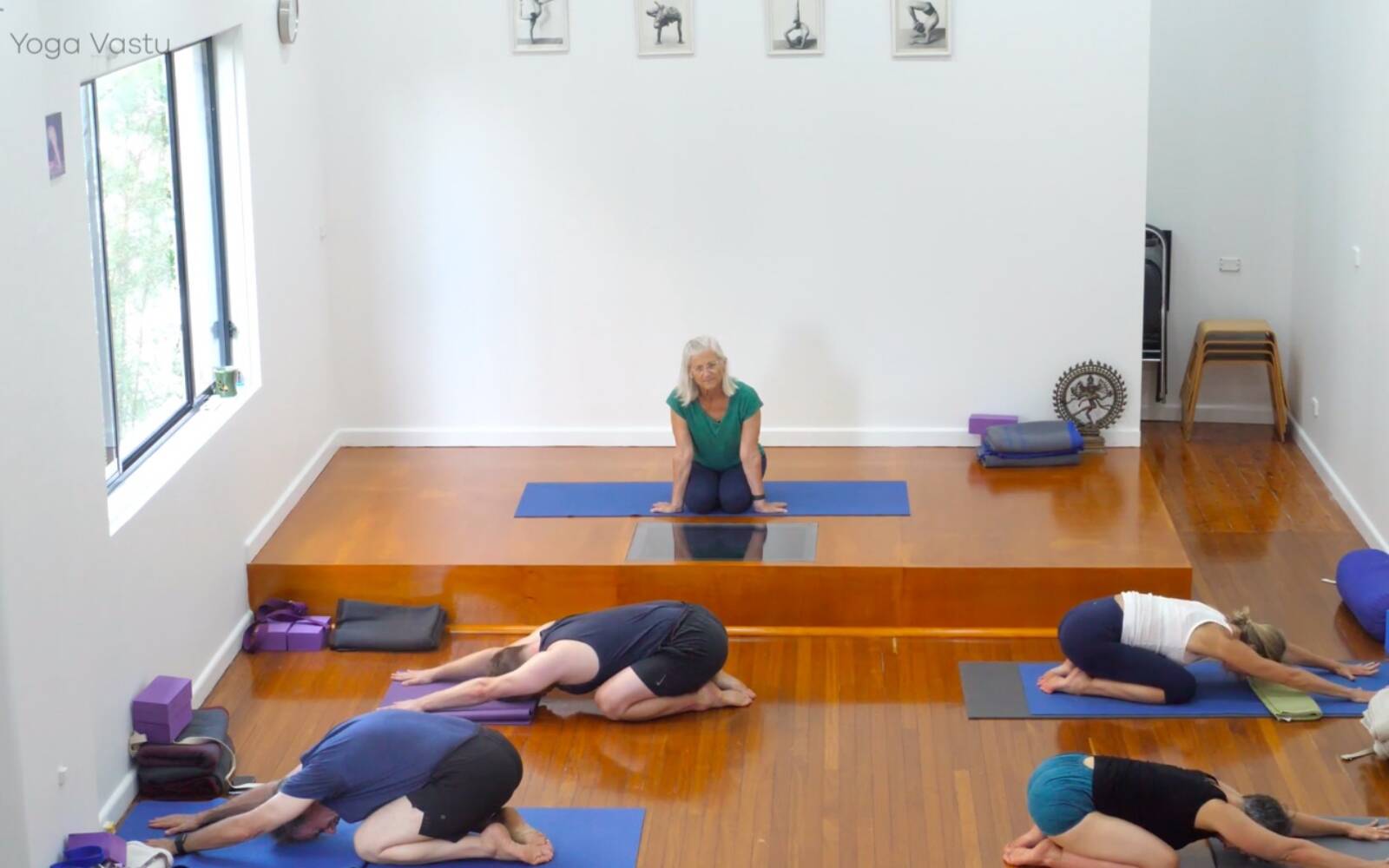 Online Iyengar yoga videos | Restorative Session to Soften and Increase Capacity