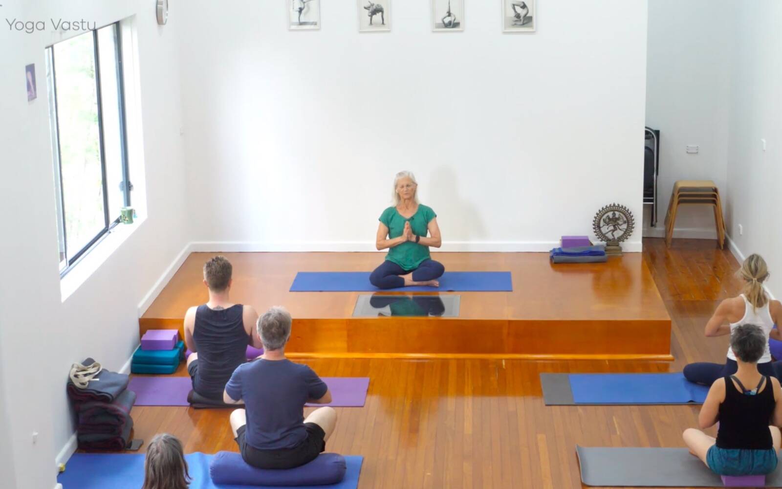 Online Iyengar yoga videos | Restorative Session to Soften and Increase Capacity