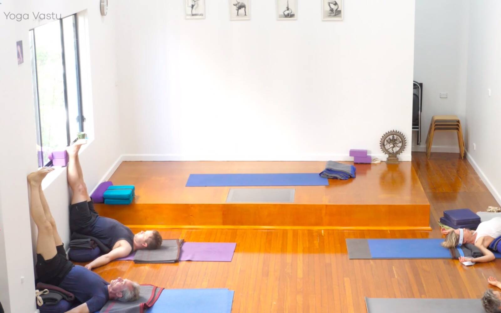 Online Iyengar yoga videos | Restorative Session to Soften and Increase Capacity
