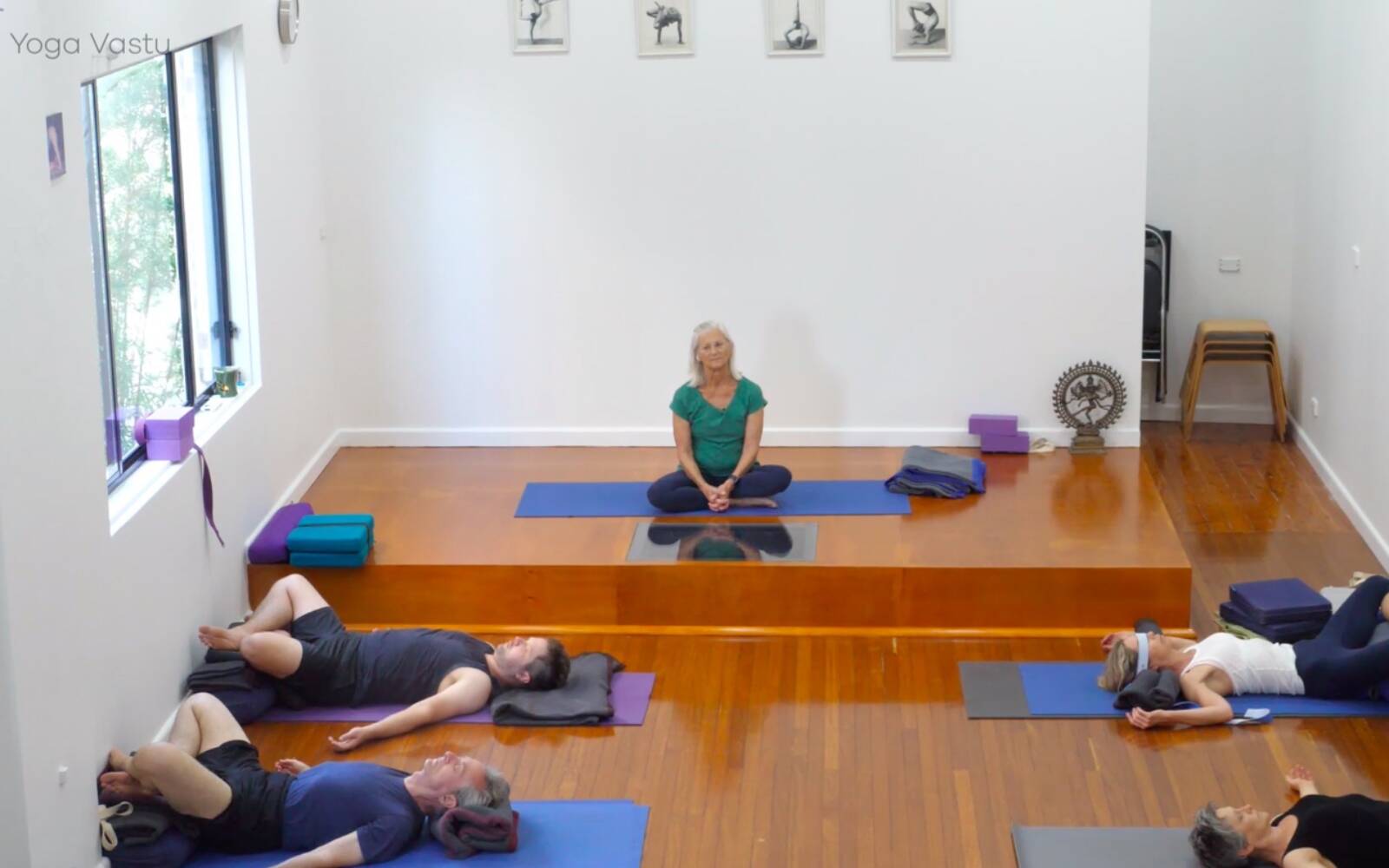 Online Iyengar yoga videos | Restorative Session to Soften and Increase Capacity