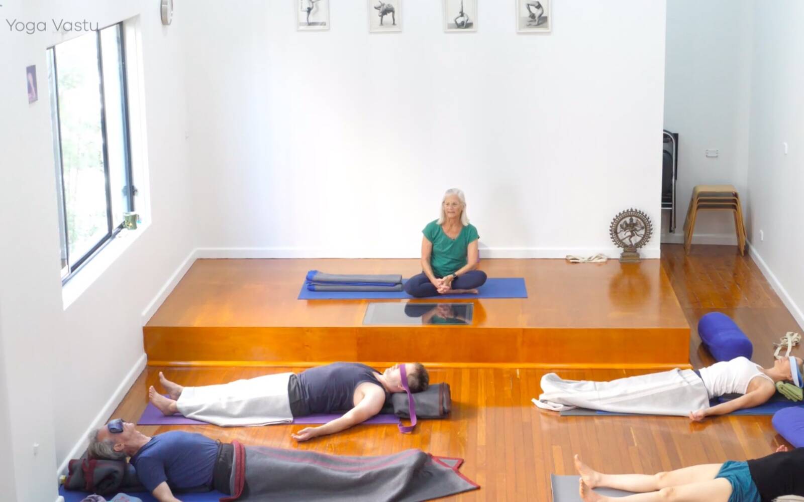 Online Iyengar yoga videos | Restorative Session to Soften and Increase Capacity